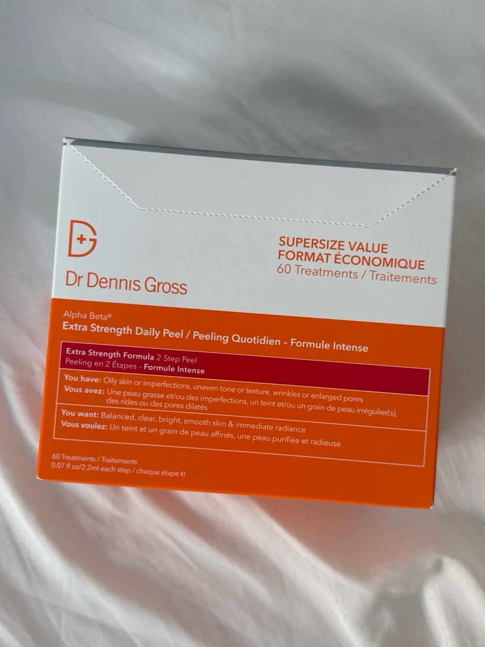 Dr Dennis Gross Alpha Beta Extra Strength Daily Peel – Orange (60 Treatments)